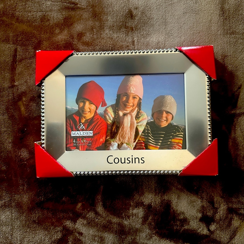 4 x 6 Silver ‘Cousins’ Picture Frame
